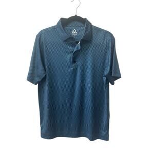 Deolax Polo Shirt Mens Small Blue Golf Performance Stretch Short Sleeve #6078